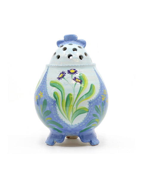Pierced Lid Flower Pot (Wild Flowers)