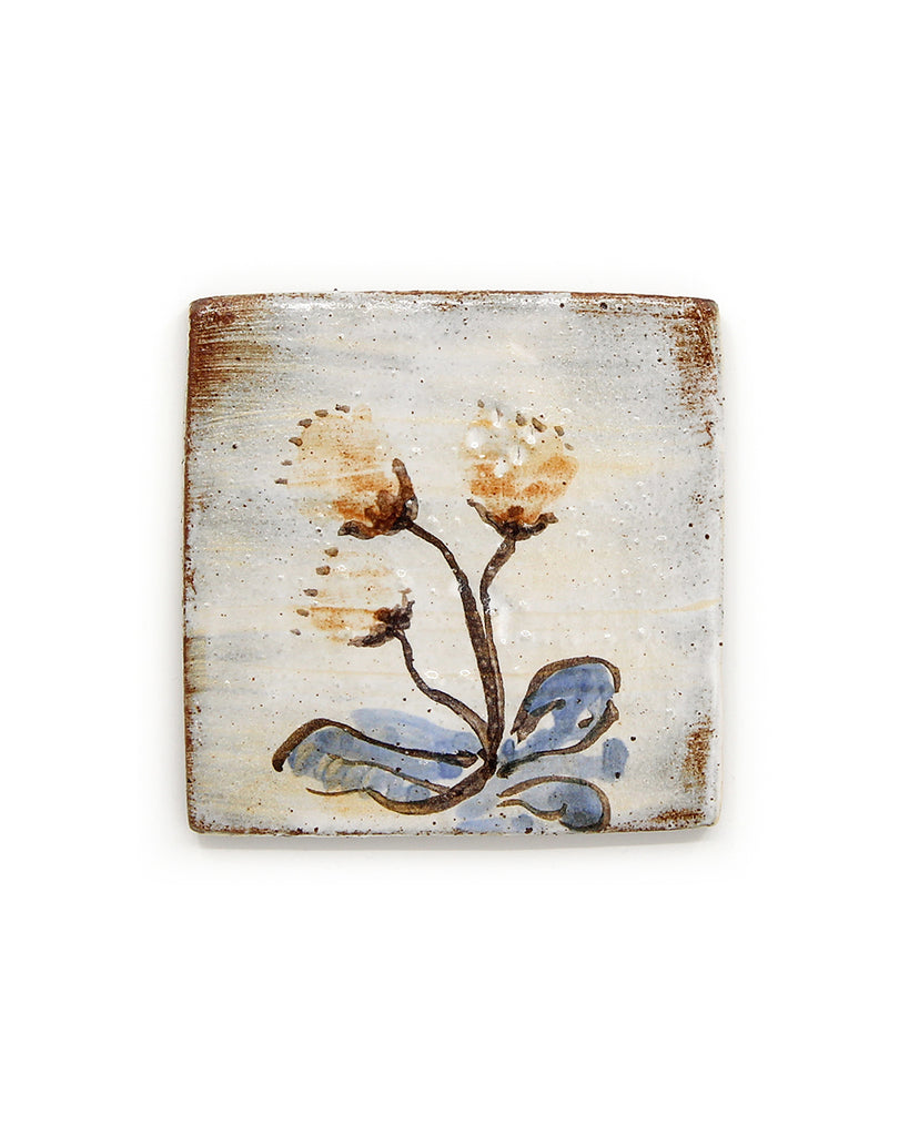 Flowers of Yore (Handmade Tile)