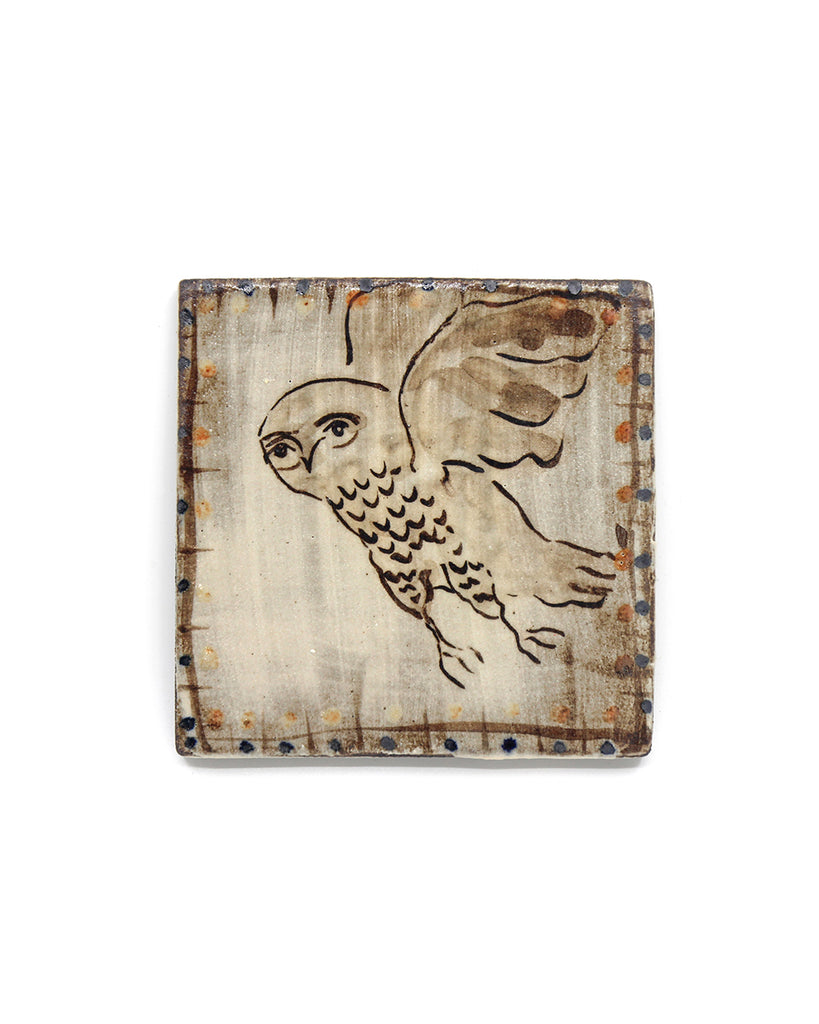 Flying Owl (Handmade Tile)