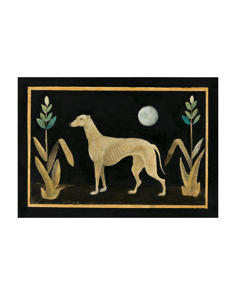 Greyhound, White (Limited Edition Print)
