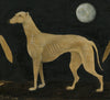 Greyhound, White (Original Painted Panel)