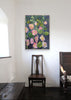 Hollyhocks & Apples (Original Oil Painting)