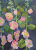 Hollyhocks & Apples (Original Oil Painting)