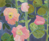 Hollyhocks & Apples (Original Oil Painting)