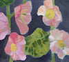 Hollyhocks & Apples (Original Oil Painting)