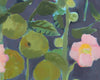Hollyhocks & Apples (Original Oil Painting)