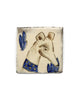 Hound with Blue Collar (Handmade Tile)