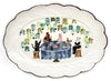 Forest Tea Party (Handmade Oval Plate)
