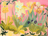 Iris Time (Iris, Primula, Honeysuckle) (Original Oil Painting)