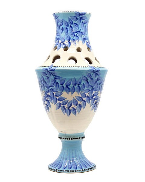 Large Composite Vase (Jade Blue Swag)