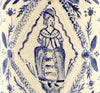 Circular Planter (Lady in Blue)