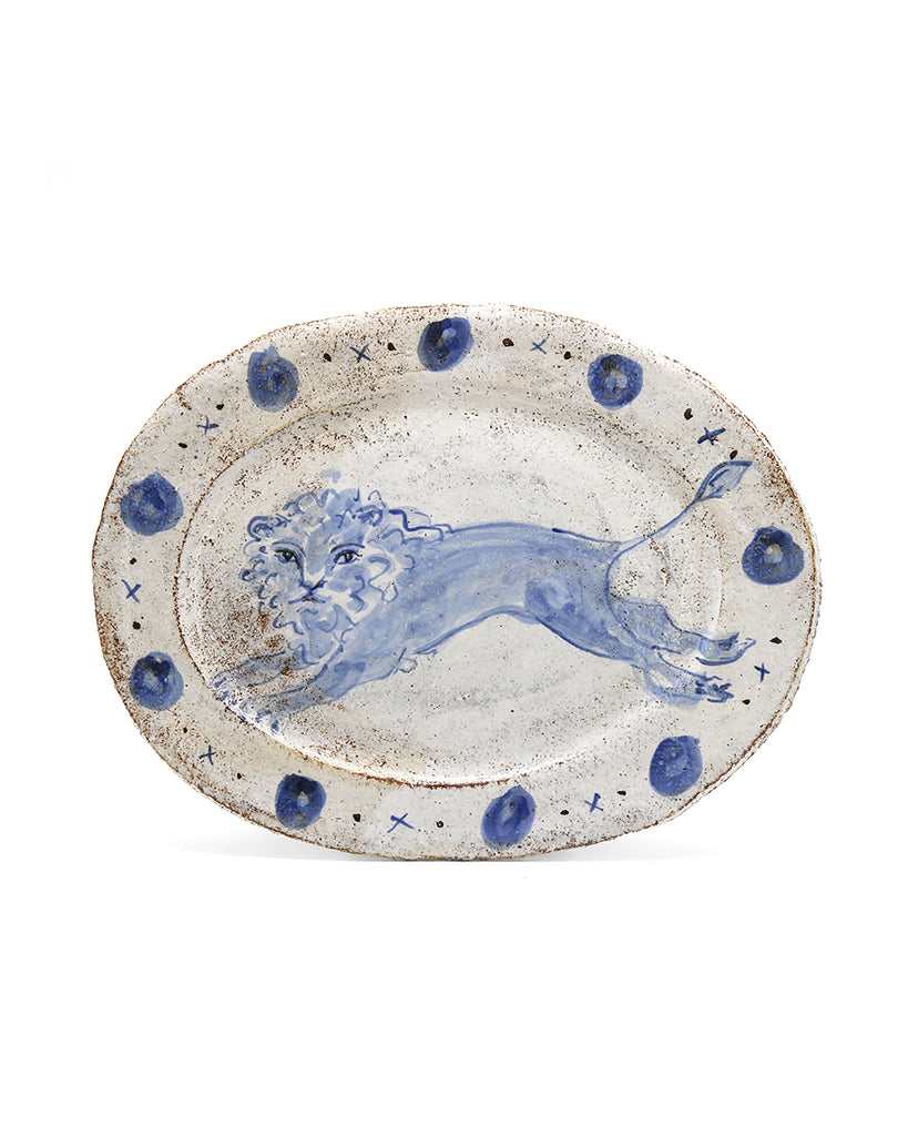 Leaping Lion Platter