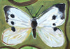 Large White Butterfly (Original Framed Painting)