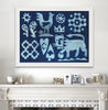 Lion Cipher (Original Cyanotype Framed)