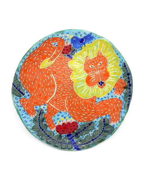 Lion's Garden (Handmade Plate)