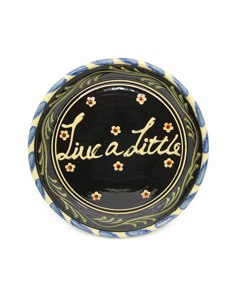 Live a Little (Large Handmade Plate)