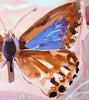 Long Tailed Blue Butterfly (Original Framed Painting)