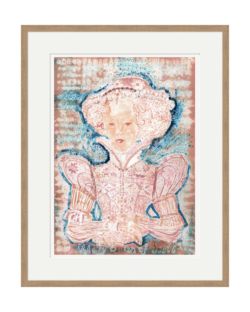 Mary Queen of Scots Secret Letters I (Original Framed Collagraph)