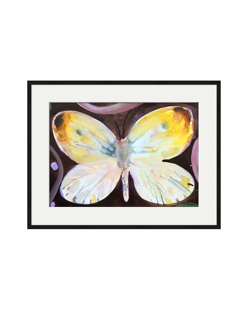 Male Orange Tip Butterfly (Original Framed Painting)