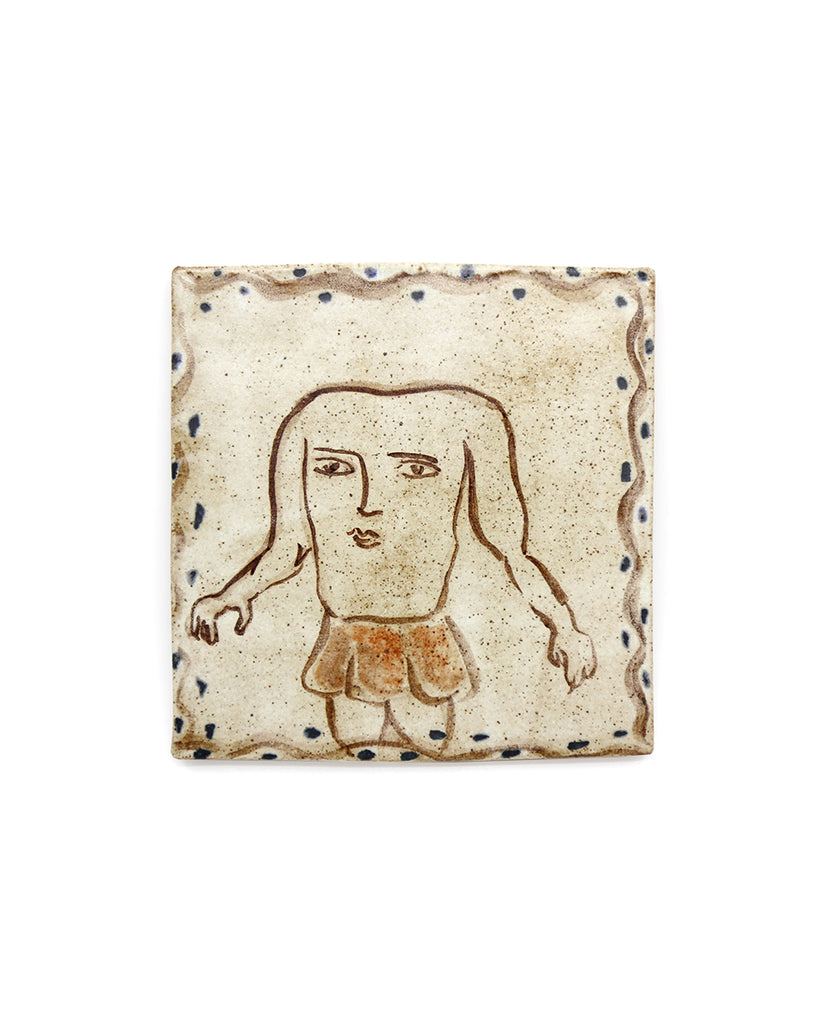 Medieval Blemmyae (Handmade Tile)