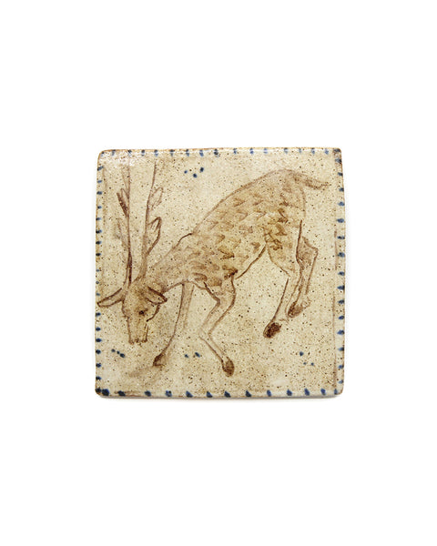Medieval Stag (Handmade Tile)