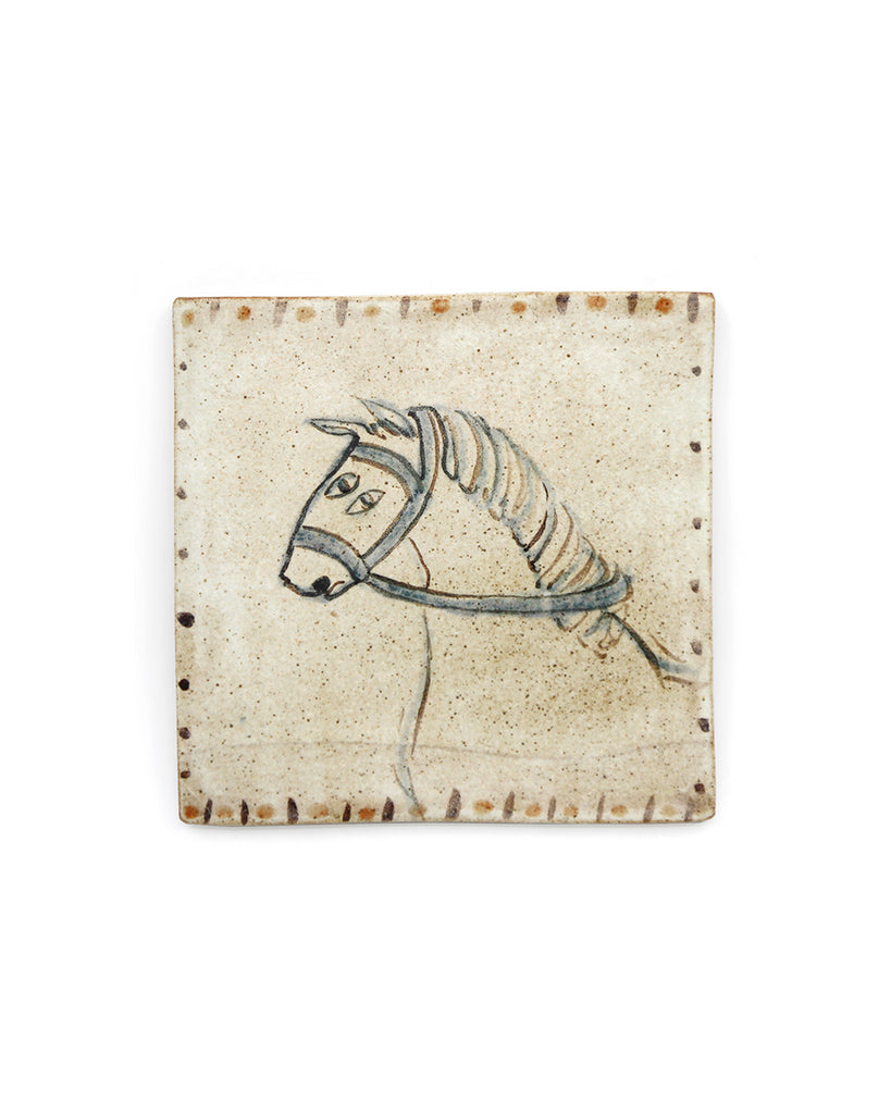 Medieval Steed I (Handmade Tile)