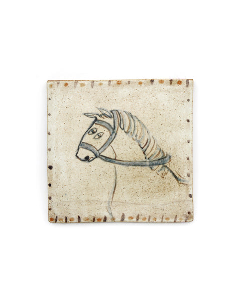 Medieval Steed I (Handmade Tile)