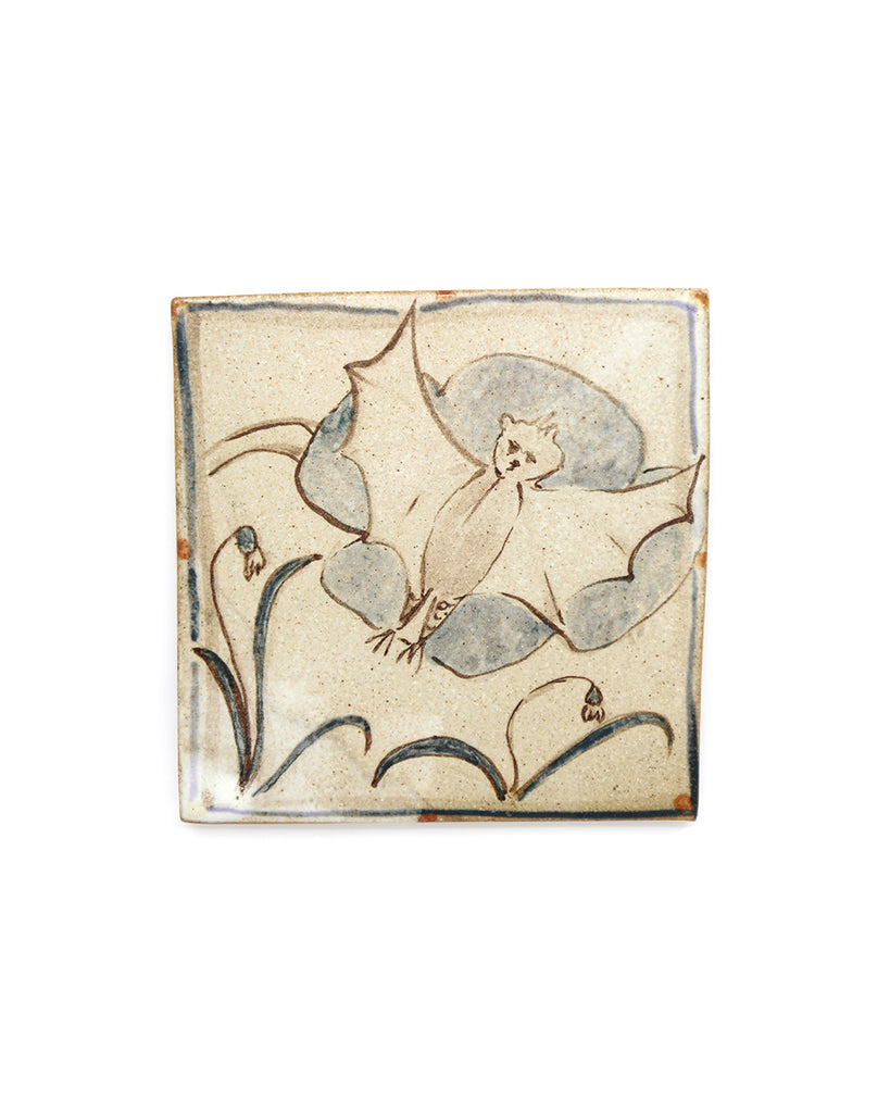 Medieval Tapestry Bat (Handmade Tile)