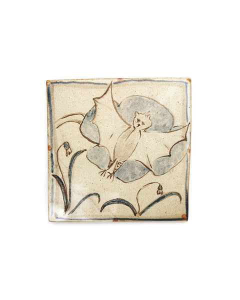 Medieval Tapestry Bat (Handmade Tile)