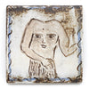 Medieval Tapestry Blemmyae (Handmade Tile)