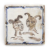 Medieval Bathers (Handmade Tile)