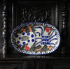 Midnight Dance of Feathers II (Handmade Plate)