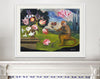 Monkey & Tulips (Original Framed Painting)