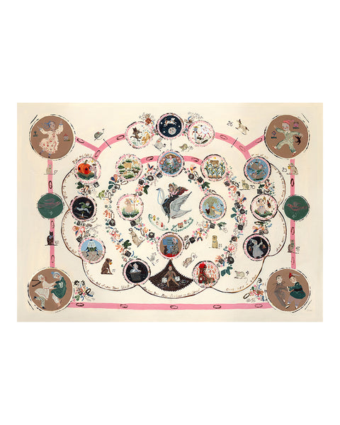 Mother Goose Game (Original Framed Painting)