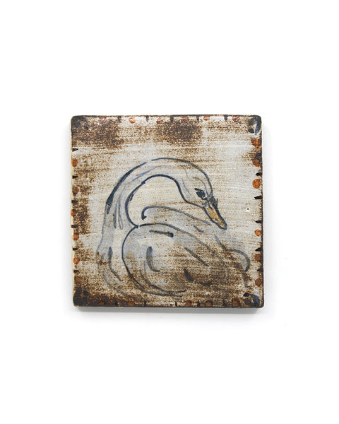 Nesting Swan (Handmade Tile)