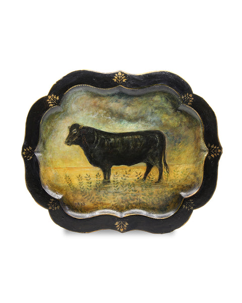 Prize Bull (Large Hand Painted Tray)