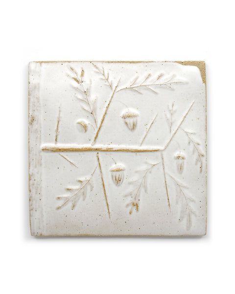 Oak Branch (Handmade Tile)