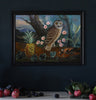 Owl & Pineapple (Original Framed Painting)