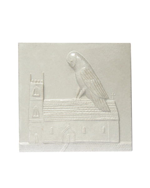 Owlman of Mawnan (Handmade Tile)