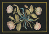 Palest Pink Roses with Satin Blue Bow (Original Painted Panel)