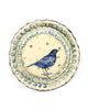 Pensive Blackbird (Large Handmade Plate)