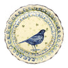 Pensive Blackbird (Large Handmade Plate)
