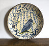 Perched Owl & Foliage (Handmade Plate)