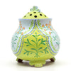 Pierced Lid Flower Pot (Pink Meadow)