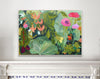 Potager Garden (Lily, Cabbage, Poppies, Beetroot, Primula, Cowslips, Nicotiana) (Original Oil Painting)