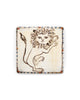 Prancing Tapestry Lion (Handmade Tile)