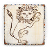 Prancing Tapestry Lion (Handmade Tile)