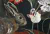 Rabbit & Tulips (Original Framed Painting)