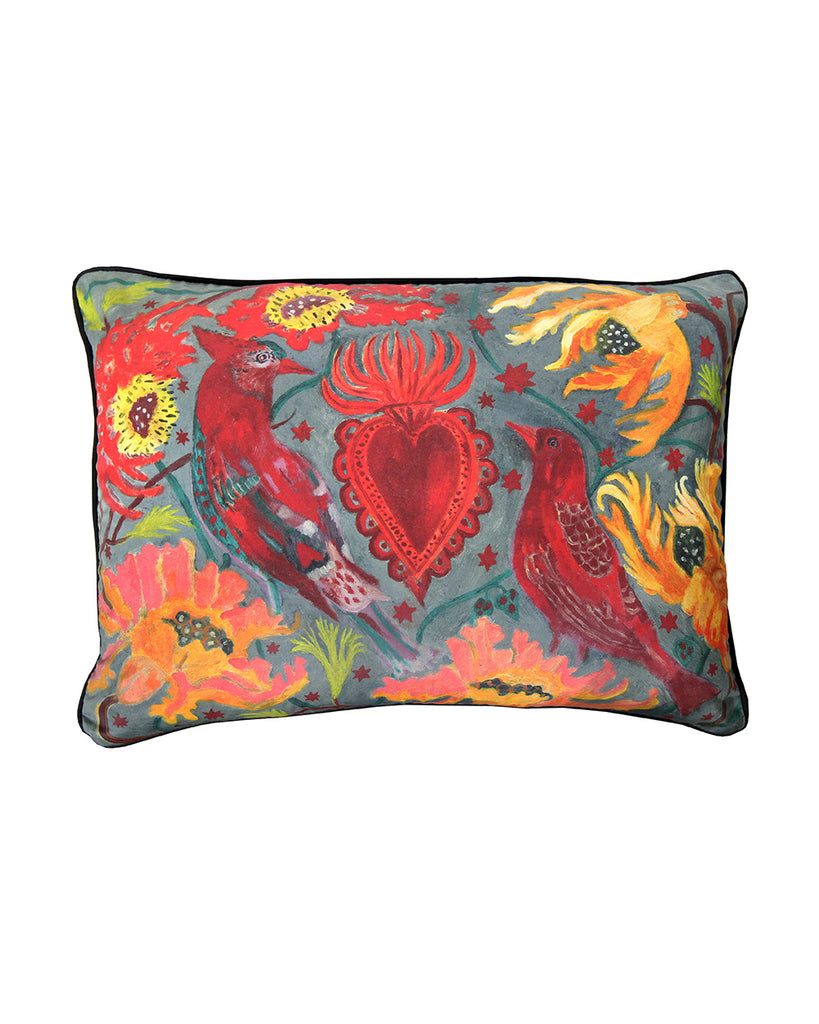 Large Cushion Cover: Two Birds