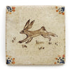 Running Rabbit (Meadow) (Handmade Tile)